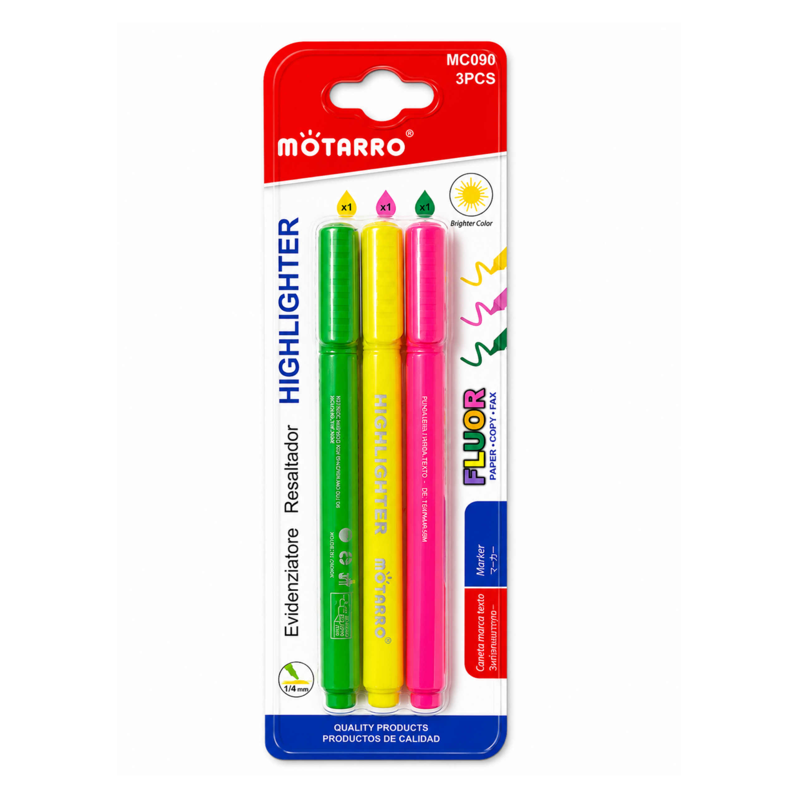 Set de resaltadores 3PCS