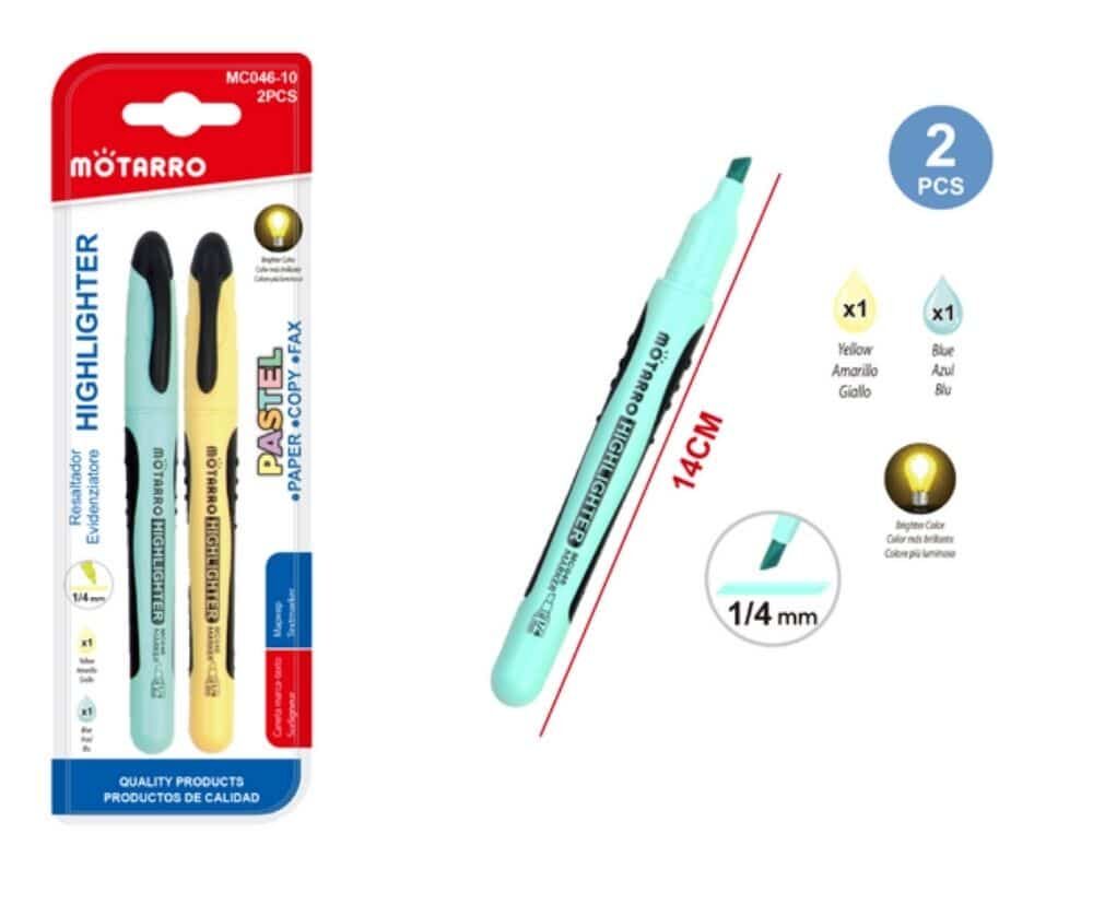 Pack de Resaltadores Pastel 2PCS