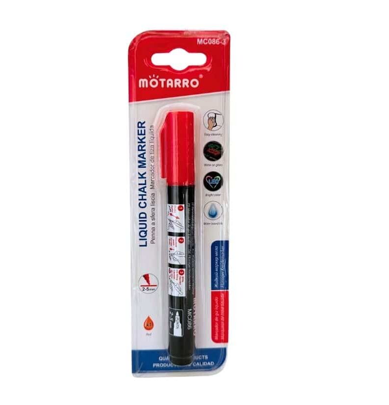 Marcador de Tiza Liquida Rojo